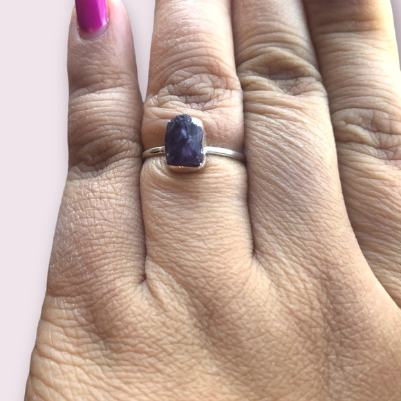 New Amethyst Sterling Silver Ring - Picture 4 of 8
